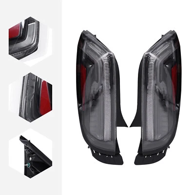 For 2013-2017 Cadillac XTS LED Tail Light Rear Brake Lamps Black Left+Right Pair Foto 1 de 4