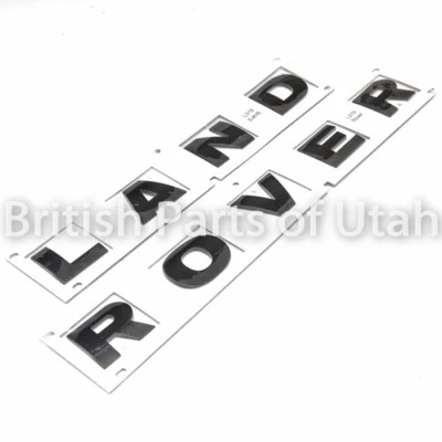 Land Rover LR4 Hood Lettering Decal Sticker Emblem Front GLOSS BLACK Genuine OEM - Image 1 of 4