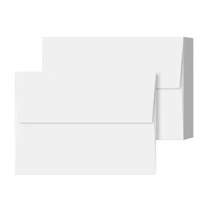 A6 White Invitation Envelopes (4 3/4 x 6 1/2), 28lb Bond/70lb Text, 250 Qty - Picture 1 of 5