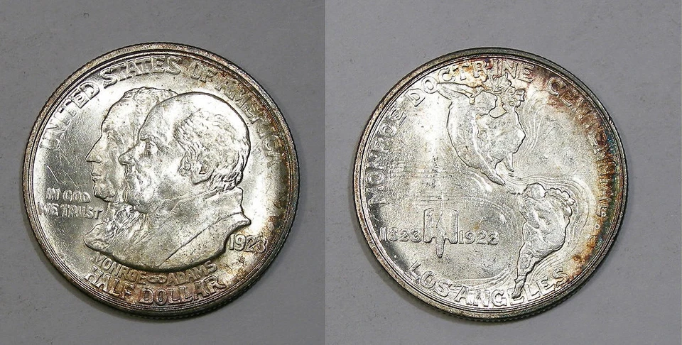 1923-S MONROE SILVER HALF SUPER FLASHY SELECT BU+ TOUGH INV#349-49 - Image 1 of 1