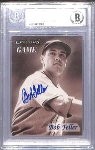 1998 Fleer Legends of the Game #9 Bob Feller NM-MT Auto Indians  - Picture 1 of 2