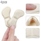 4pc Beige Heel Grips Pads Liner Cushions Fit For Loose Shoes New shoes Foot Care