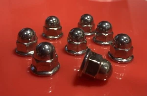 For Volvo License Plate Nuts Chrome Capped Qty 8 - Picture 1 of 4