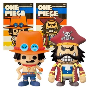 BANPRESTO ONE PIECE DX Soft Vinyl Figure Portgas D. Ace & Gol D. Roger Excellent - Picture 1 of 11