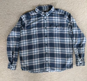 Patagonia Fjord Flannel Long Sleeve Plaid Blue Oragnic Cotton Herren XL Hemd - Bild 1 von 5