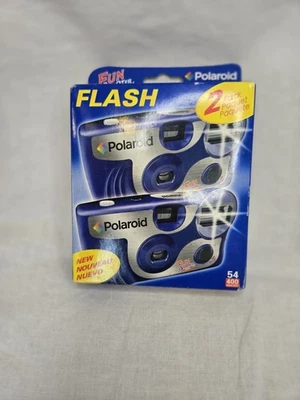 Polaroid Fun Shooter 2 Pack One Time Use Flash Cameras NEW Sealed NOS Exp. 2009 - Image 1 of 3