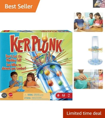 KerPlunk Kids Game: 2 to 4 Players, Classic Fun with 32 Marbles & Lattice Sticks - Image 1 of 4