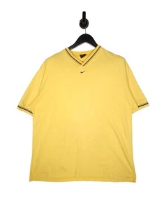 90's Nike T-Shirt Size Large Men's Yellow Short Sleeve Relaxed Vintage Fit - Picture 1 of 7