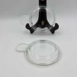 Vintage Pyrex Klarglas NUR DECKEL P-150-C für Corning Ware zum Greifen, 2er Set - Bild 1 von 3