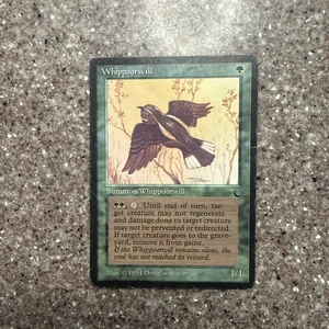 WHIPPOORWILL SUMMON N 1/1 THE DARK   MAGIC THE GATHERING MTG MP/HP - Picture 1 of 6