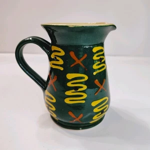 German HANDARBEIT Vintage Art Pottery Pitcher 4 1/2” - Picture 1 of 4