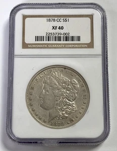 1878-CC Morgan Silver Dollar $1 NGC XF40 #3032 - Picture 1 of 4