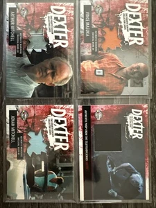 Dexter The Forth Season Card Collection/ 4 Card Set Authentic Materials And Prop - Picture 1 of 2