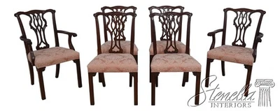 L70033: Set of 6 BAKER Chippendale Mahogany Dining Room Chairs - Image 1 of 4