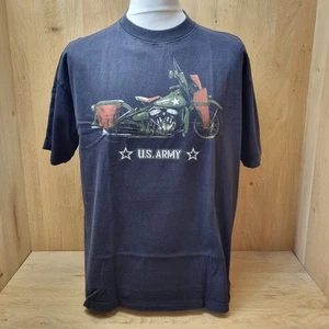 US Army The Bike That Won The War Shirt Mens Extra Large Black Top T-Shirt  - Picture 1 of 10
