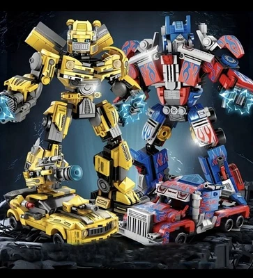NEW 2-in-1 Transforming Car & Robot Building Blocks Set | ABS Bricks Toy Kit - Image 1 of 4