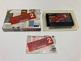 Tetris 2 +Bombliss Boxed with Manual Nintendo Famicom FC In Stock Japan import