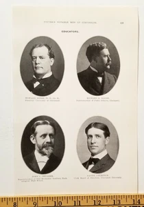 Notable Cincinnati Men of 1903 Photos EDUCATORS Shearer Laurence Boone Ayers D8 - Imagen 1 de 2