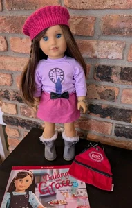 Muñeca American Girl Grace Thomas Niña del Año 2015 + Libro y Delantal para Hornear - Imagen 1 de 16