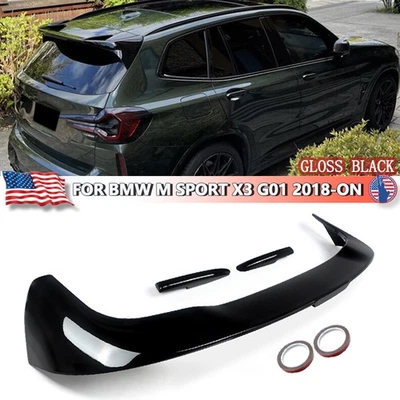Gloss Black Rear Roof Spoiler Wing Lip Body Kit For BMW M Sport X3 G01 2018-ON - Image 1 of 4