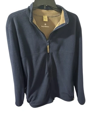Ruff Hewn Jacket Men's Super Soft Blue Zip Pocket Outdoor Fleece Layer Size M - Image 1 of 4