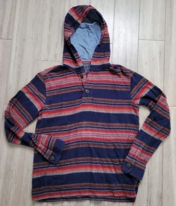 American Eagle Hoodie Mens XS Baja Striped Pullover Hooded Shirt Southwest Look - Picture 1 of 7