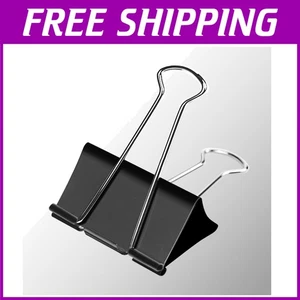 Sturdy Jumbo Binder Clips 3 Inch – 36 Pack of Black Heavy-Duty Office Supplies - Picture 1 of 9