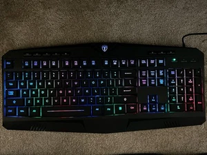 Gaming Keyboard RGB USB Wired Muti Color Backlite #PC232A S/N 19K21 New Open Box - Picture 1 of 8