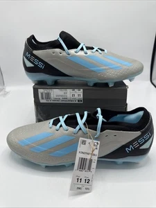 Botines de fútbol Adidas X Crazyfast.3 Messi Fg plateados metálicos para hombre 11 IE4078 - Imagen 1 de 10