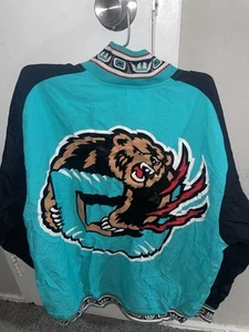 Vancouver Grizzlies 1995-96 Mitchell & Ness Authentic NBA Warm-Up Jacket - Teal - Picture 1 of 3