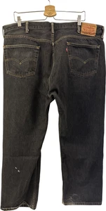 Levi's 501 Jeans 44x30 Dark Wash Straight Leg Cotton Vintage Style - Picture 1 of 7