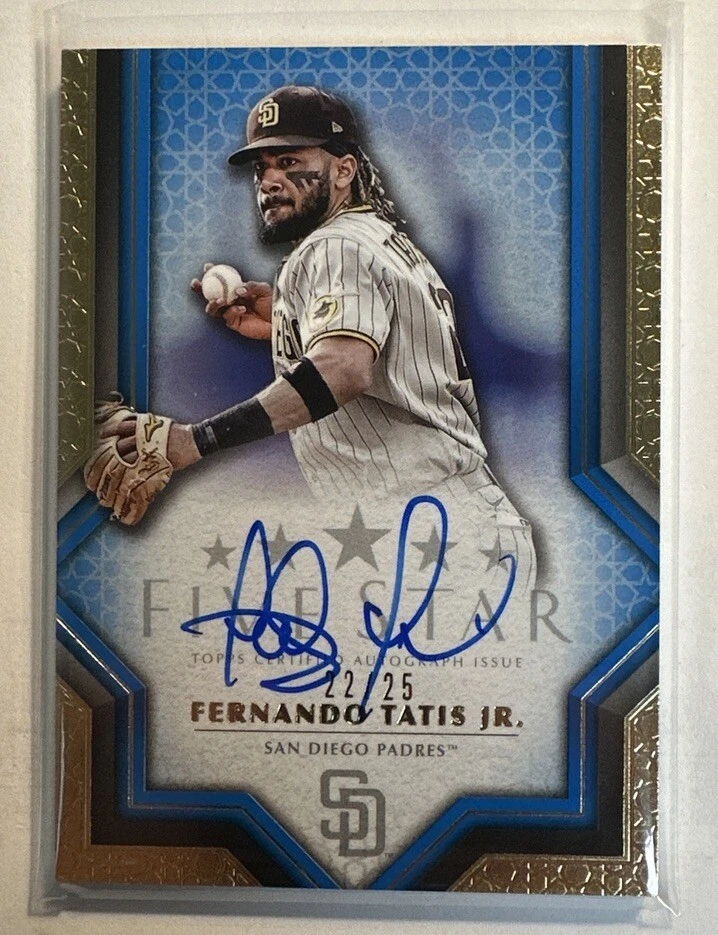 FERNANDO TATIS JR 2023 TOPPS FIVE STAR BLUE AUTOGRAPH PADRES AUTO SP #22/25
