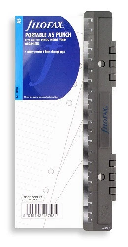 Filofax 340119 Lineal / Locher zum Einheften A5 - Bild 1 von 1