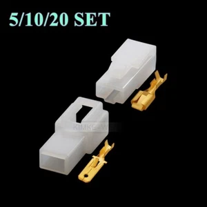 1 Pin/Way 6.3mm Electrical Multi Connector Plug Kit For Car Motorcycle Scooter - Picture 1 of 4