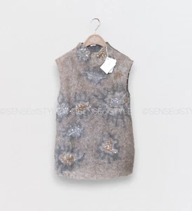 Brunello Cucinelli Women's Embellished Silk Sequin Top Shirt size S - Picture 1 of 6