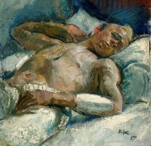 Male Form by Anton Kolig, 1933 – Expressionist Art Print to Frame - Picture 1 of 2