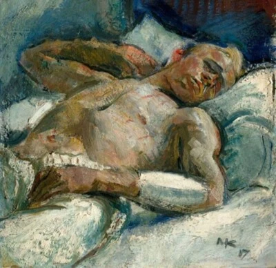 Male Form by Anton Kolig, 1933 – Expressionist Art Print to Frame - Image 1 of 2