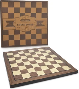 Tablero de ajedrez de madera de 17 pulgadas solamente, tablero de ajedrez de torneo profesional grande ingenio - Imagen 1 de 9