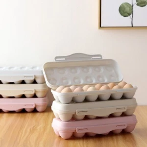 Egg Holder Tray Storage Refrigerator Fridge Eggs Box Container for  Plastic - Picture 1 of 12