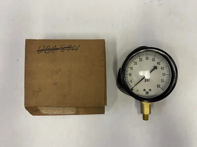 U.S.Gauge Pressure Gauge-Fig. 5801, 0-60 psi, 4-1/2" 1/4" LM - Image 1 of 4