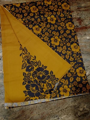 3.5 yards Concord Floral Border Cotton Craft Fabric 45"w USA - Image 1 of 4