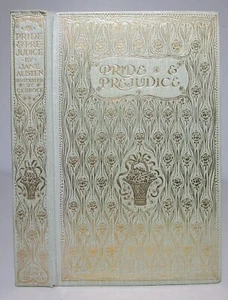 1907 Jane Austen PRIDE AND PREJUDICE Lovely Gilt Cover 24 Colour illustrations - Picture 1 of 16