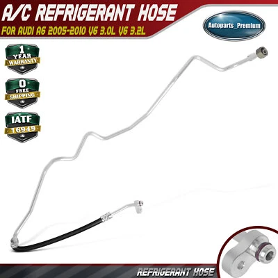 Conjunto de mangueira de refrigerante AC para Audi A6 2005-2010 V6 3.0L V6 3.2L baixa pressão - Imagem 1 de 4