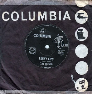 CLIFF RICHARD & The SHADOWS Lucky Lips / I Wonder 45 SirH70 - Picture 1 of 2