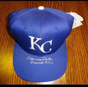 Darrell Porter Signed Kansas City Royals Hat St. Louis Cardinals 1982 WS MVP PSA - Picture 1 of 2