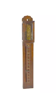 Antique 19th c. Japanese Shaku Dokei Hanging Stick Pillar Wall Clock - Works!! - Picture 1 of 12