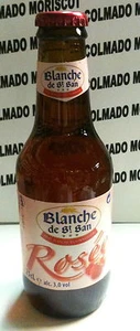 BLANCHE DE St. SAN ROSEE A LA FRAMBOISE 25cl FRANCIA BOTELLA CERVEZA VIEJA LLENA - Imagen 1 de 1