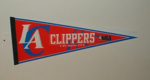 LOS ANGELES CLIPPERS (2012)TRI ANGLE 12" X 30" FELT WALL PENNANT NEW NBA Cover