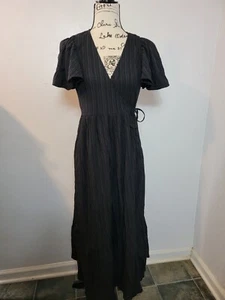 A New Day Damenkleid V-Ausschnitt Taille zum Binden schwarz Small - Bild 1 von 10