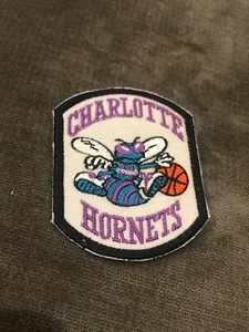 1990s Charlotte Hornets 3" Throwback Logo Embroidered Iron On Patch Vintage Rare NBA - Bild 1 von 6